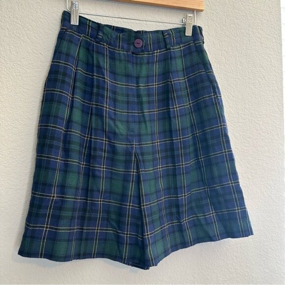 Vintage Marisa Christina Classics Plaid Shorts Size 8 Plaid High-Waisted Shorts - Picture 3 of 7